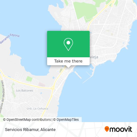 Servicios Ribamur map