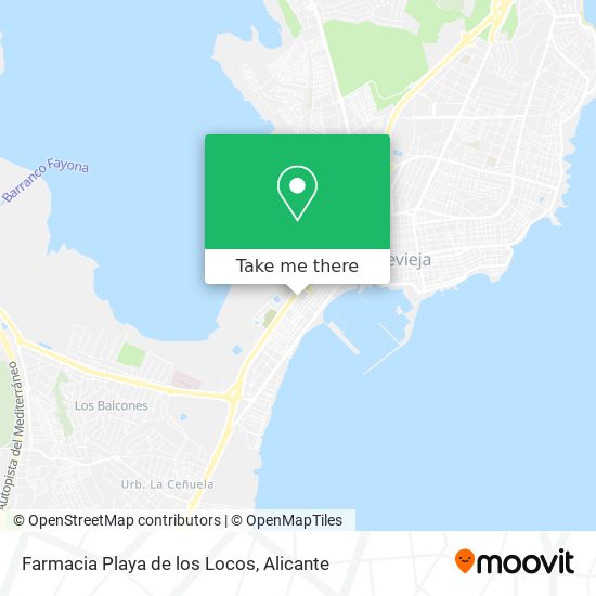 Farmacia Playa de los Locos map