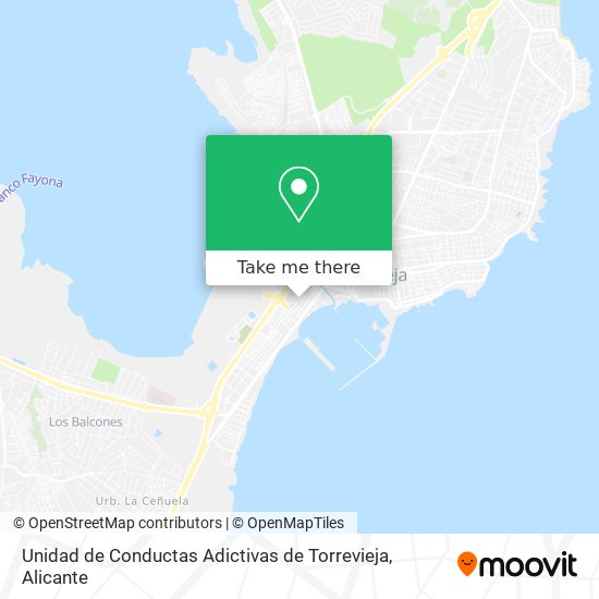 Unidad de Conductas Adictivas de Torrevieja map