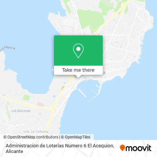 Administracion de Loterias Numero 6 El Acequion map