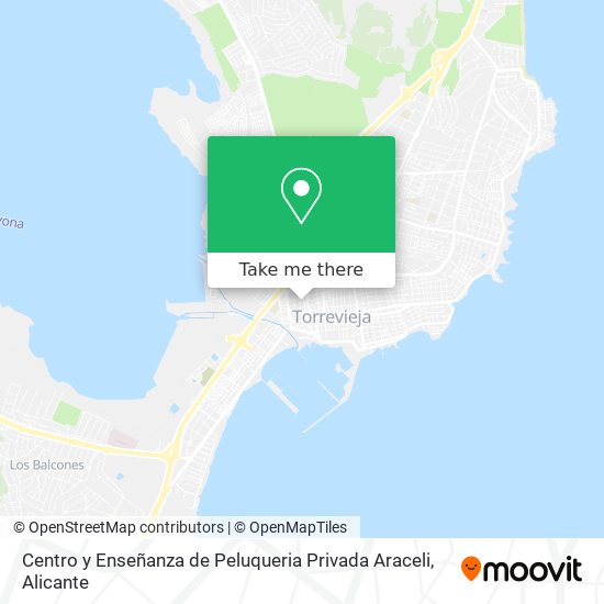 Centro y Enseñanza de Peluqueria Privada Araceli map