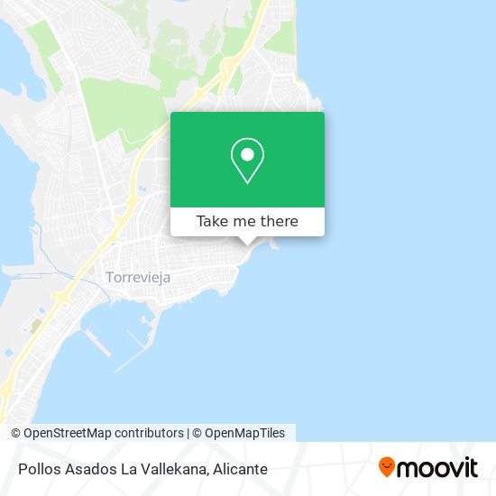 Pollos Asados La Vallekana map