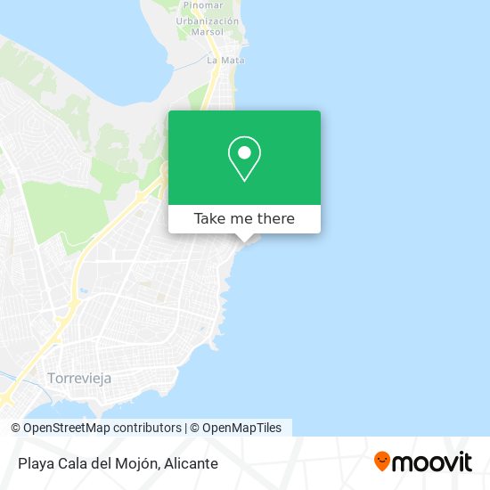 Playa Cala del Mojón map