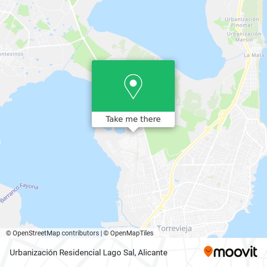 Urbanización Residencial Lago Sal map