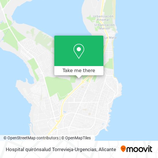 Hospital quirónsalud Torrevieja-Urgencias map