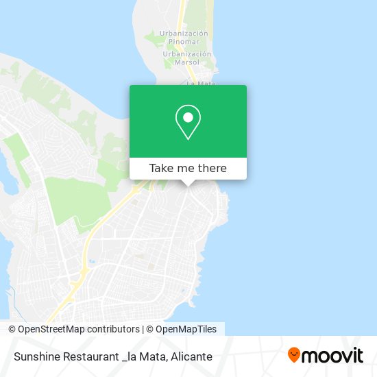Sunshine Restaurant _la Mata map