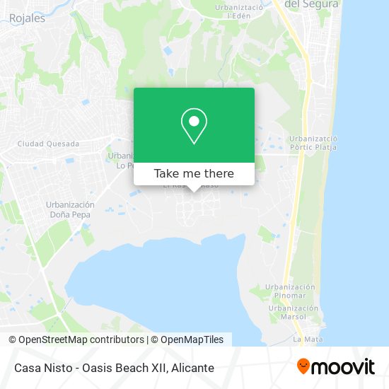 Casa Nisto - Oasis Beach XII map