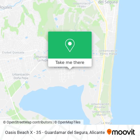 Oasis Beach X - 35 - Guardamar del Segura map