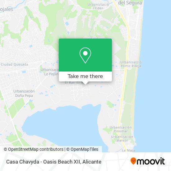 Casa Chavyda - Oasis Beach XII map