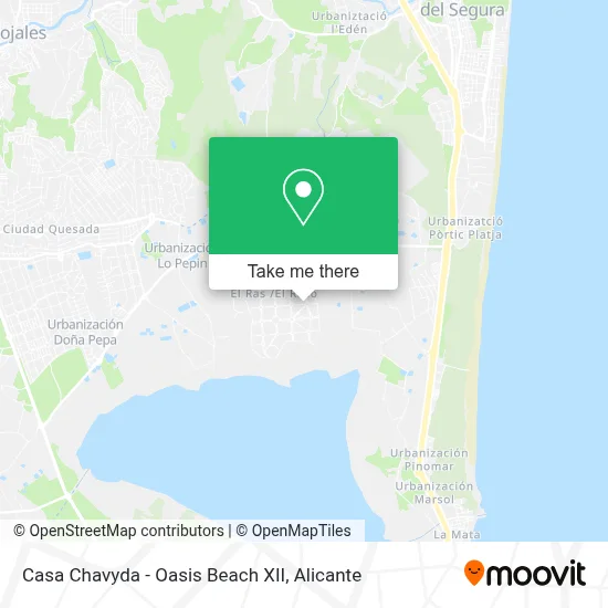 Casa Chavyda - Oasis Beach XII map