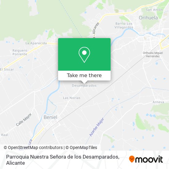 Parroquia Nuestra Señora de los Desamparados map