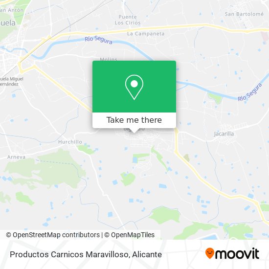 Productos Carnicos Maravilloso map