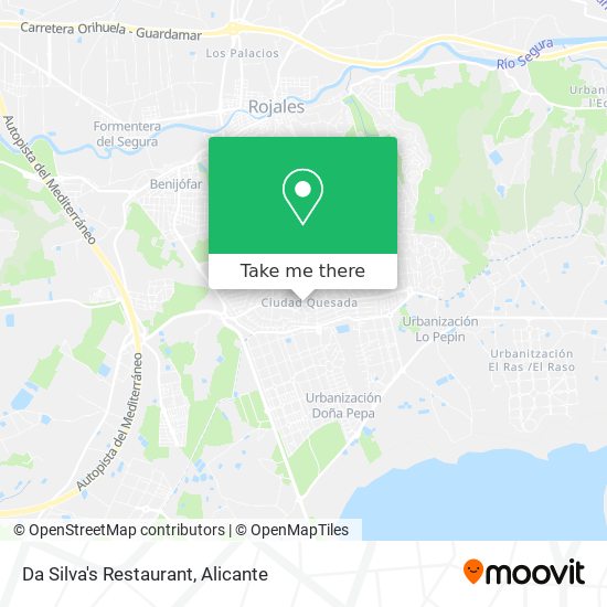 mapa Da Silva's Restaurant