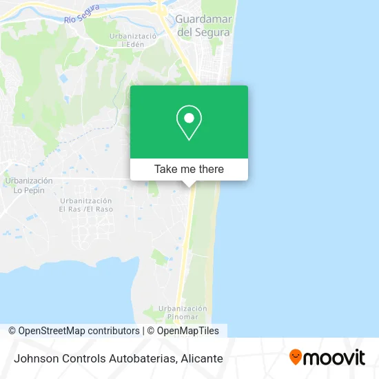 Johnson Controls Autobaterias map