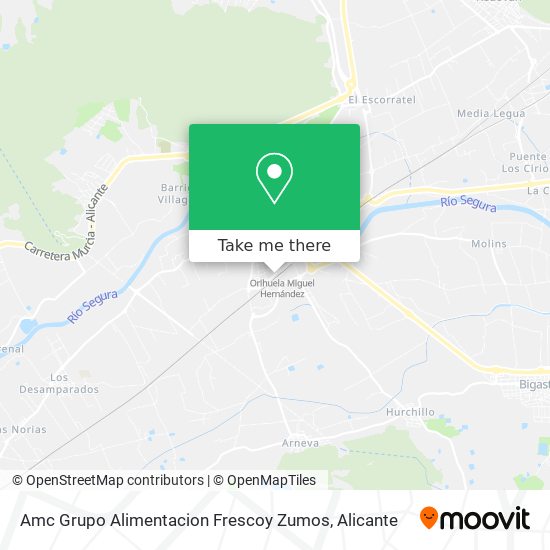 Amc Grupo Alimentacion Frescoy Zumos map