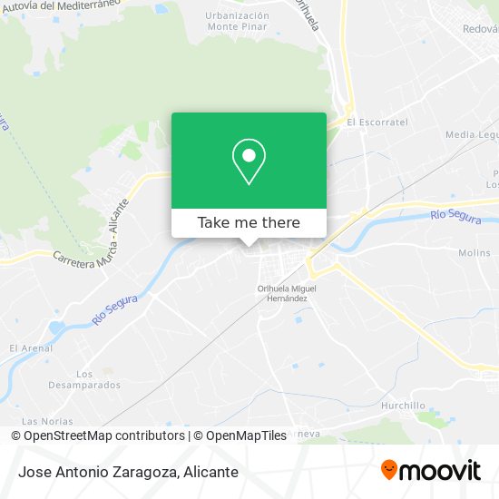 Jose Antonio Zaragoza map