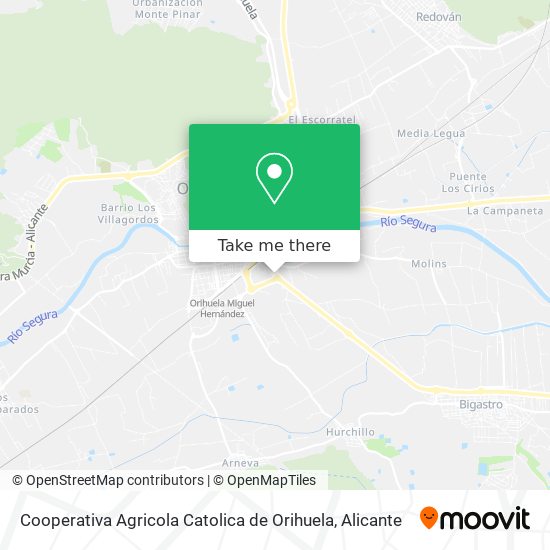 Cooperativa Agricola Catolica de Orihuela map