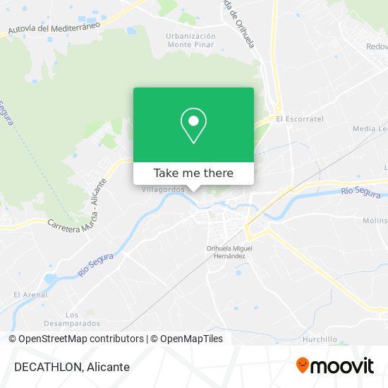 mapa DECATHLON