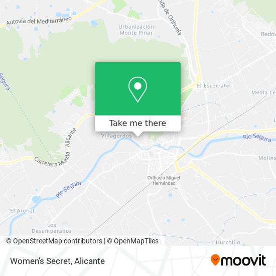 mapa Women's Secret