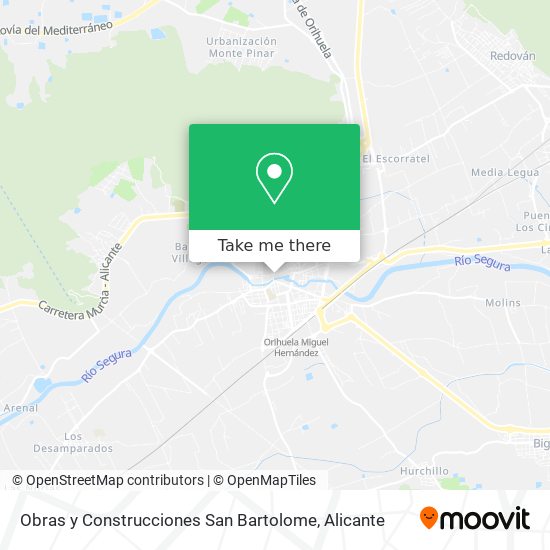 Obras y Construcciones San Bartolome map