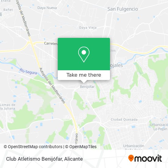 Club Atletismo Benijófar map