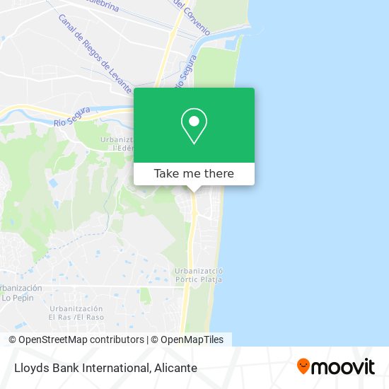 Lloyds Bank International map