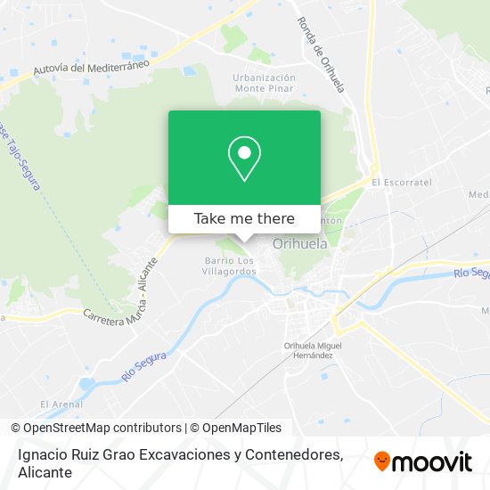 Ignacio Ruiz Grao Excavaciones y Contenedores map