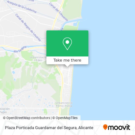 Plaza Porticada Guardamar del Segura map