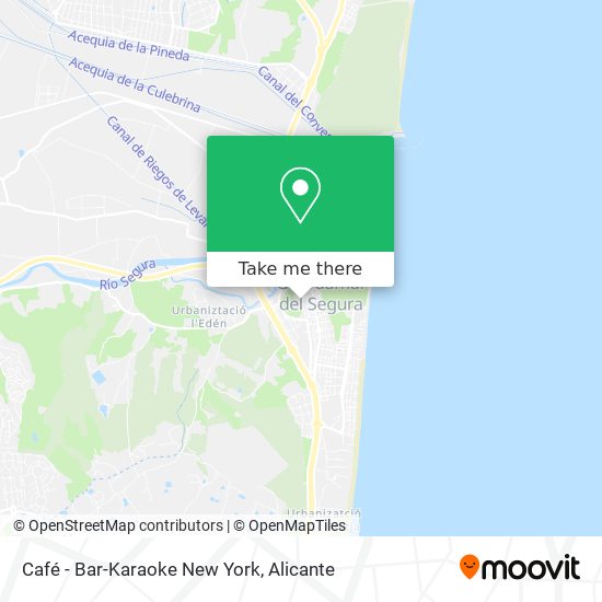 Café - Bar-Karaoke New York map