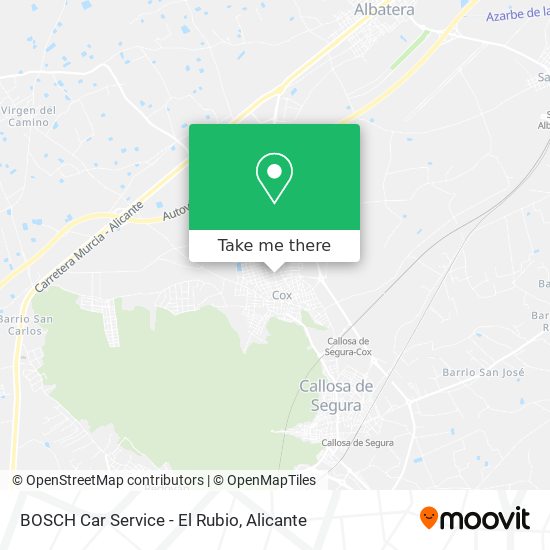 mapa BOSCH Car Service - El Rubio