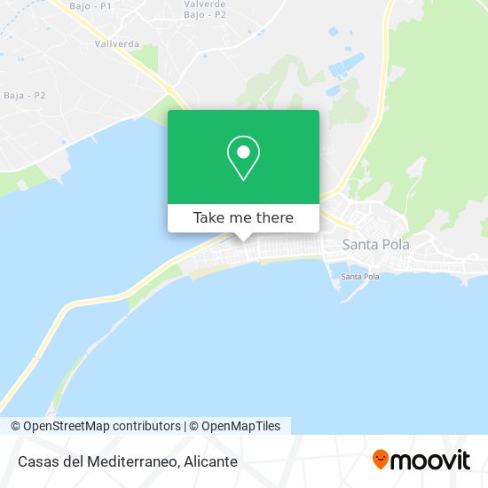 Casas del Mediterraneo map