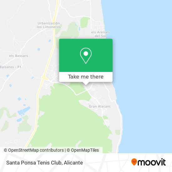 Santa Ponsa Tenis Club map