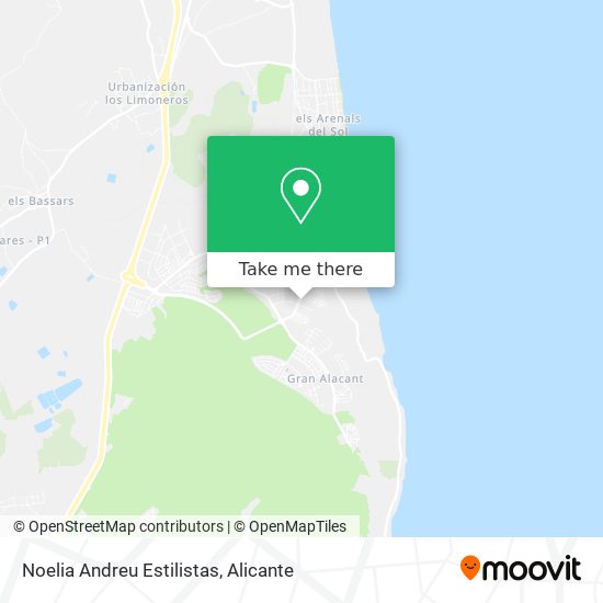 Noelia Andreu Estilistas map