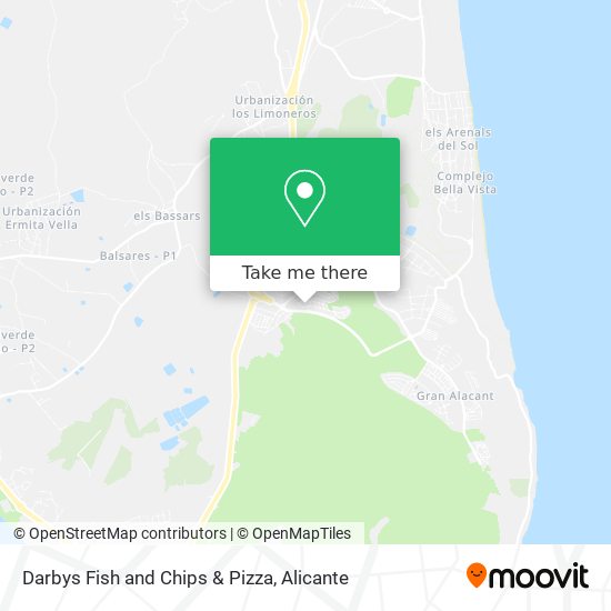 Darbys Fish and Chips & Pizza map