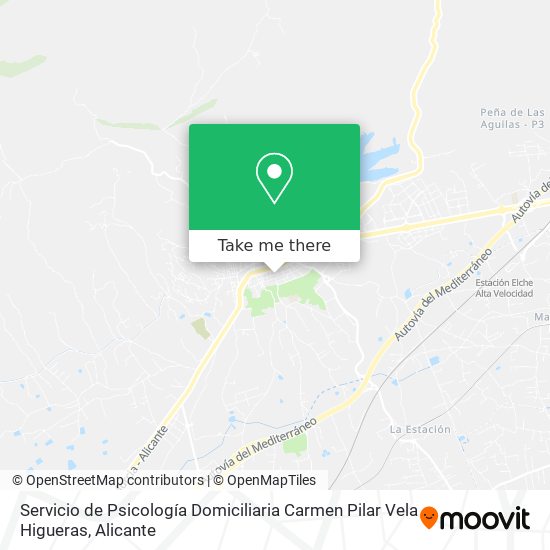 Servicio de Psicología Domiciliaria Carmen Pilar Vela Higueras map