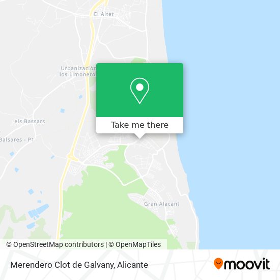 Merendero Clot de Galvany map