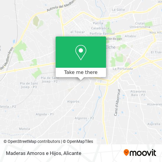 Maderas Amoros e Hijos map
