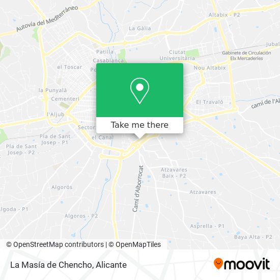 La Masía de Chencho map