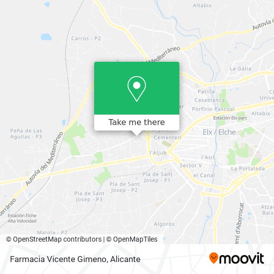 Farmacia Vicente Gimeno map