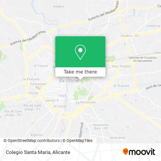 Colegio Santa María map