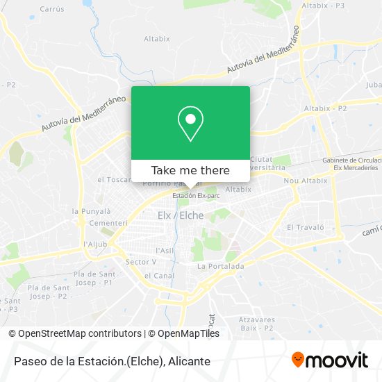 Paseo de la Estación.(Elche) map