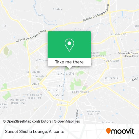 Sunset Shisha Lounge map