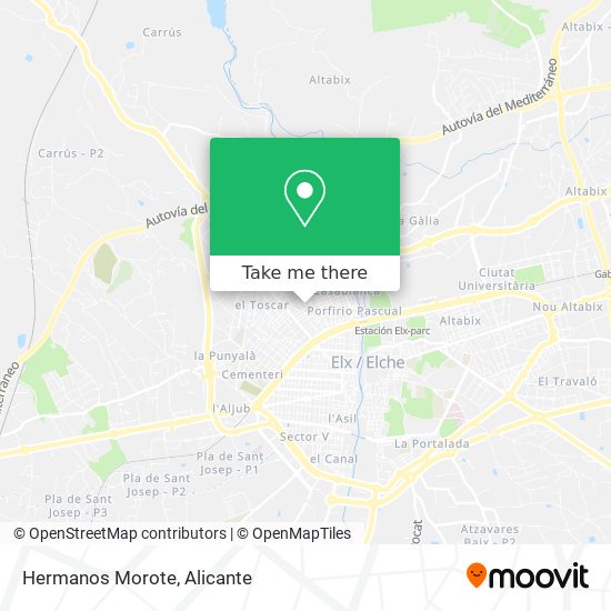 Hermanos Morote map