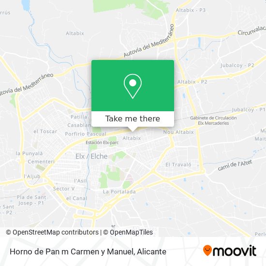 Horno de Pan m Carmen y Manuel map