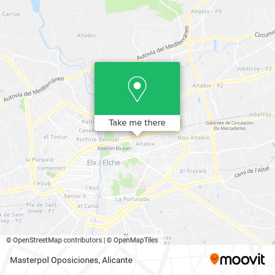 Masterpol Oposiciones map