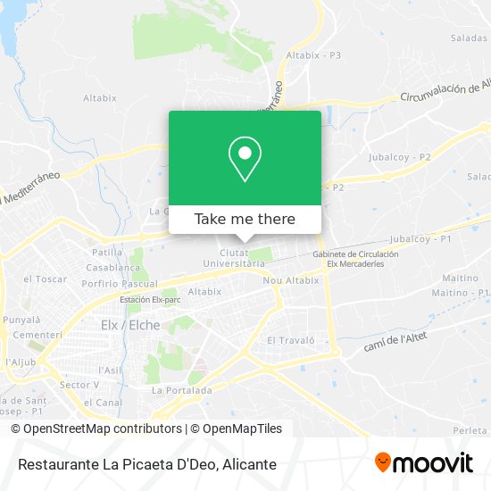 Restaurante La Picaeta D'Deo map