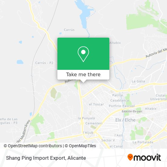 Shang Ping Import Export map