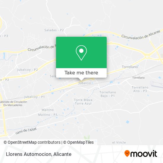 Llorens Automocion map