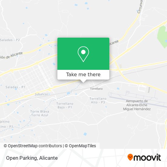 mapa Open Parking