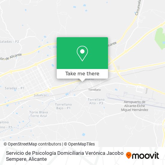 Servicio de Psicología Domiciliaria Verónica Jacobo Sempere map
